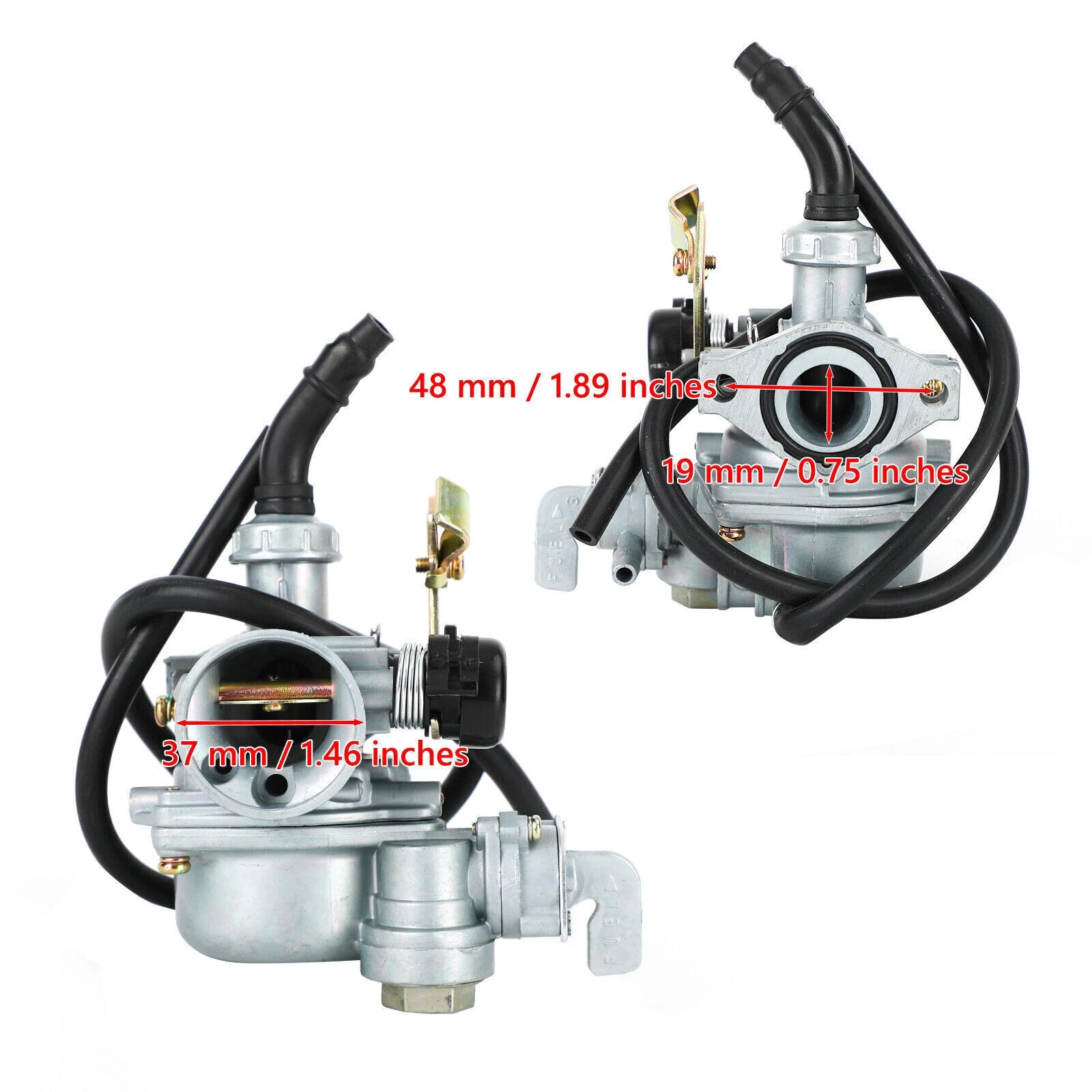 Carburetor PZ19 for 50cc 70cc 90cc 110cc Dirt Bike/Pit Bike/ATV (Year Range)