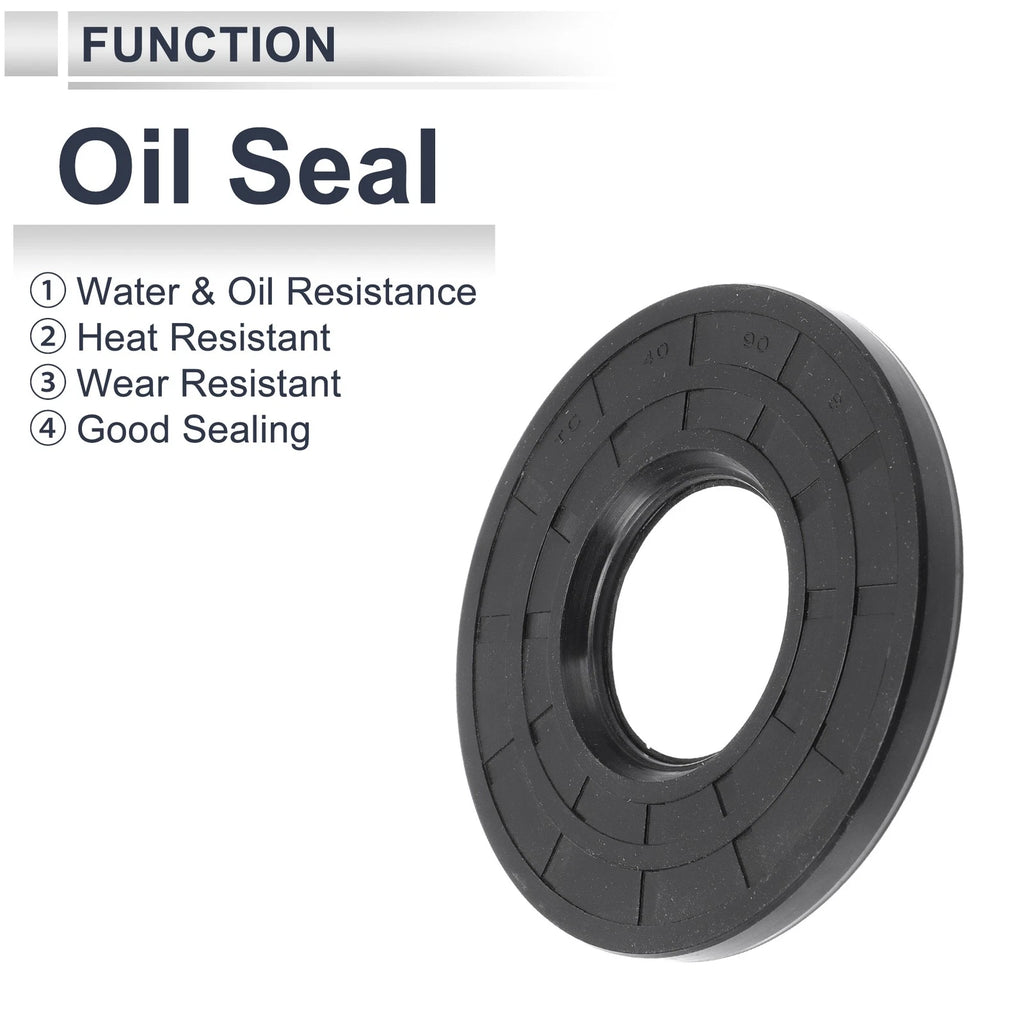 Set of 5 Oil Seal Rotary Shaft Seal Nitrile Rubber 40x90x8mm