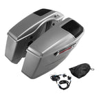 Hard Saddlebags for Harley CVO Street Glide (2023–2025) Dark Platinum Pinstripe