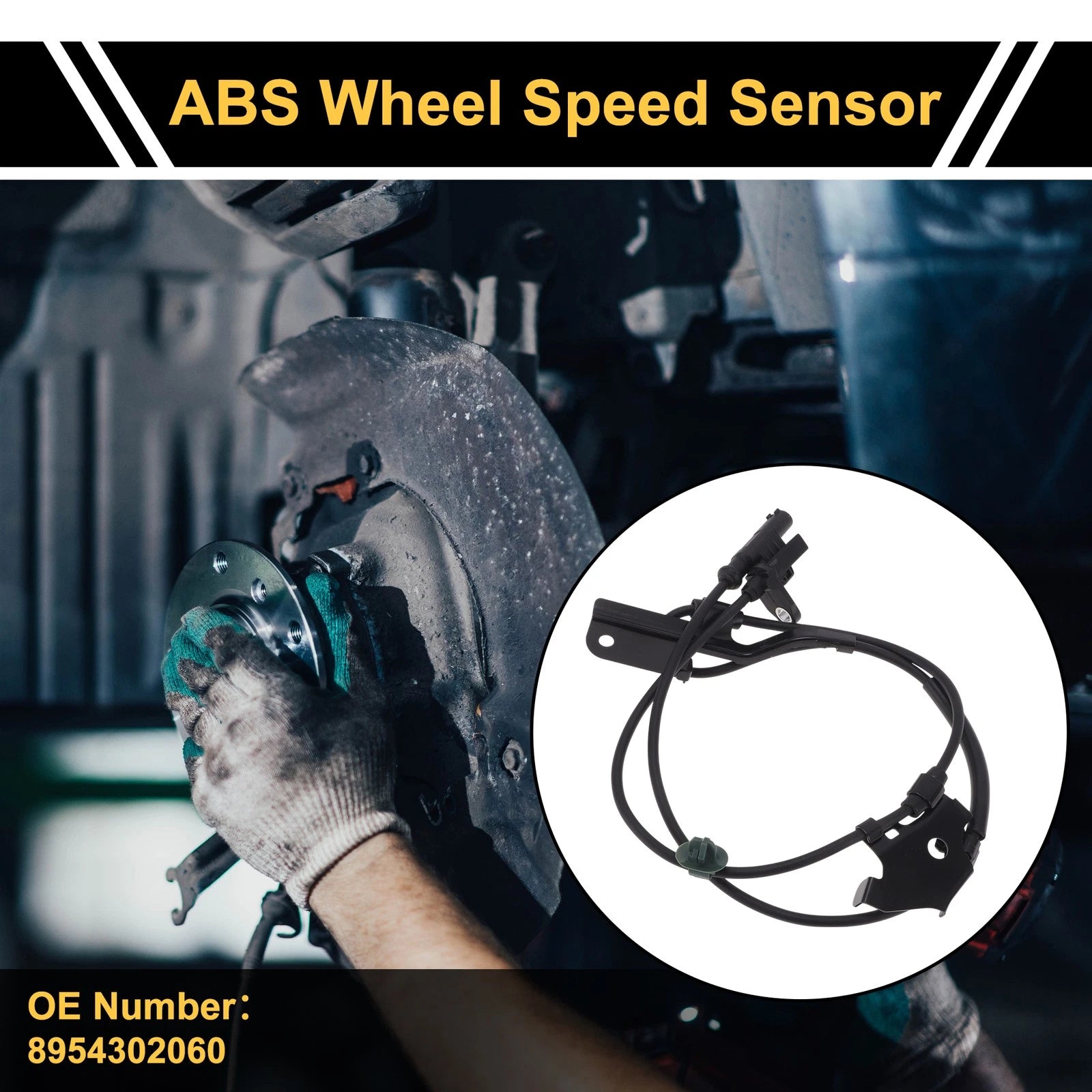 ABS Wheel Speed Sensor No. 8954302060 for Toyota Hilux (2015–2018) 1Pc Left Front