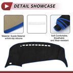 Dashboard Cover Mat for Toyota Estima 50 Series (2006–2019) Black Blue