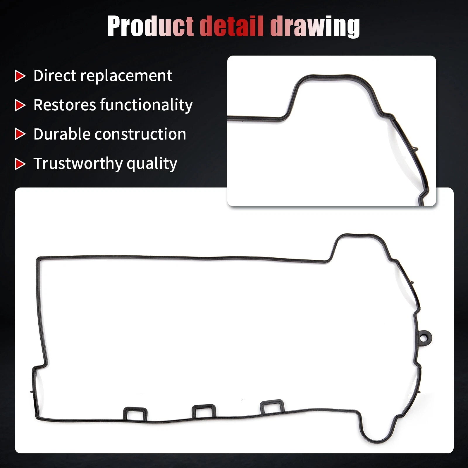 Valve Cover Gasket for Pontiac G5 Chevrolet Cobalt HHR Malibu Saturn Ion (2007–2008)