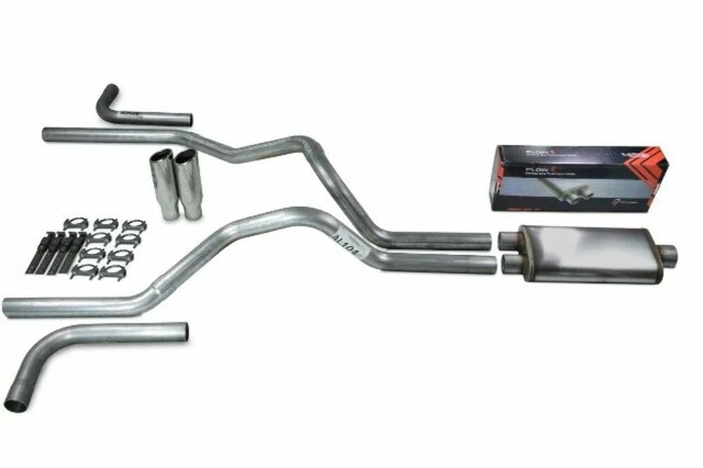 2.5" Dual Exhaust Kit for Dodge Ram 1500 (2019–2025) - Flow II, Clamp On Tips