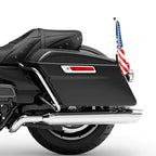 Saddlebag Trunk Mount American Flagpole for Harley Touring (1993-2022)