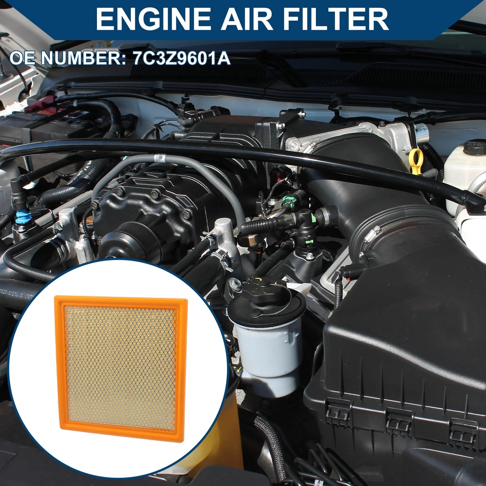Car Engine Air Filter No. 7C3Z9601A for Ford Expedition (2007–2024)