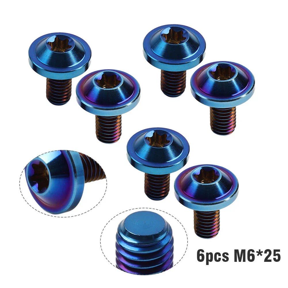 6 x Alloy Bolts Truss Torx Head Screws M6x25mm for Bike Motorcycle