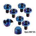 6 x Alloy Bolts Truss Torx Head Screws M6x25mm for Bike Motorcycle