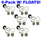 6-Pack Carb Repair Kit for Johnson Evinrude V4 V6 V8 Looper (439078 439079)