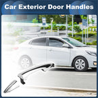 Front Right Exterior Door Handle for Kia Rio (2011) - Silver Tone