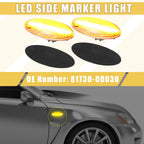 Pair Front LED Side Marker Lights for Toyota Yaris (2010–2017) 81730-02, 718844746069