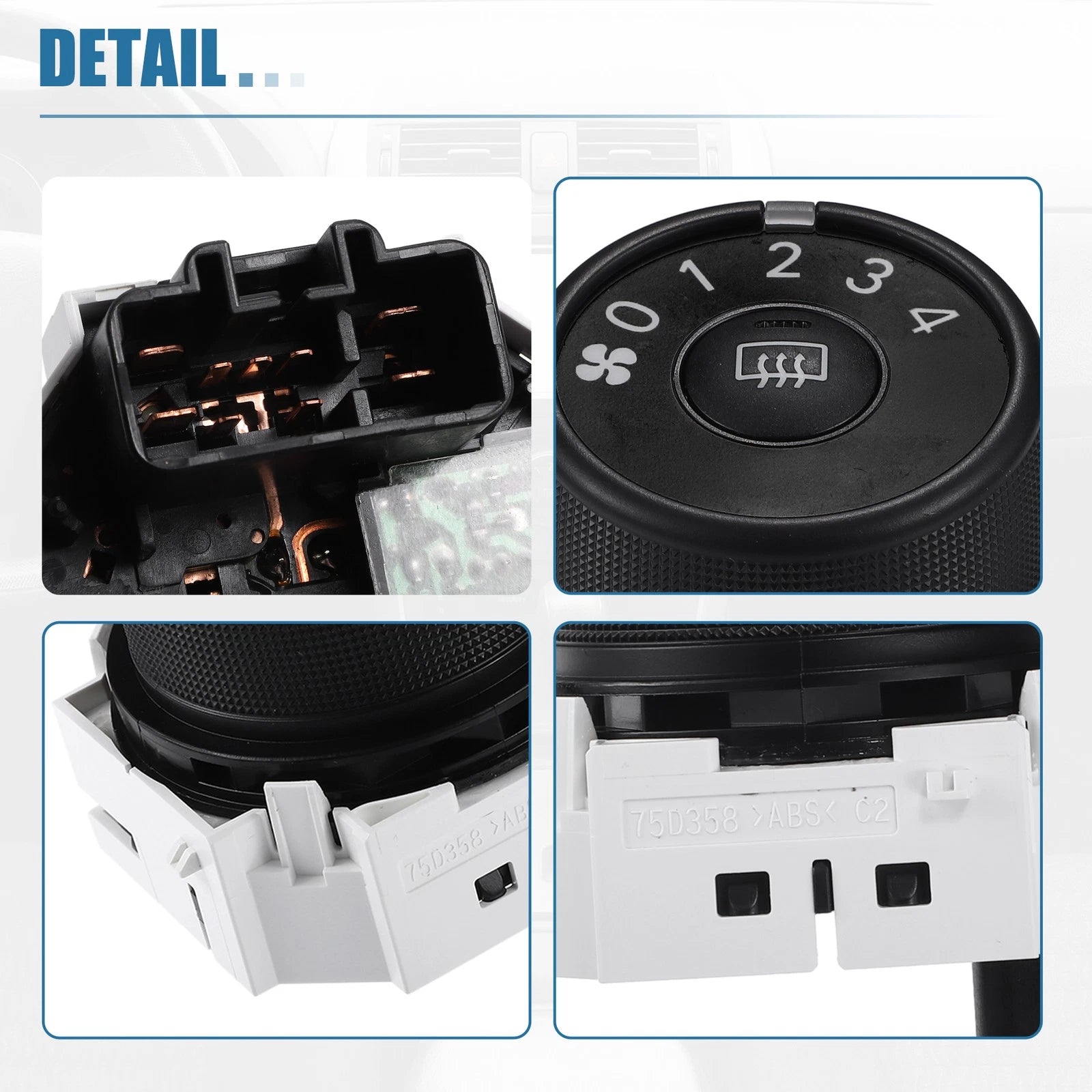 A/C Blower Fan Control Switch No. 5590212100 for Toyota Corolla XRS (2009–2013)