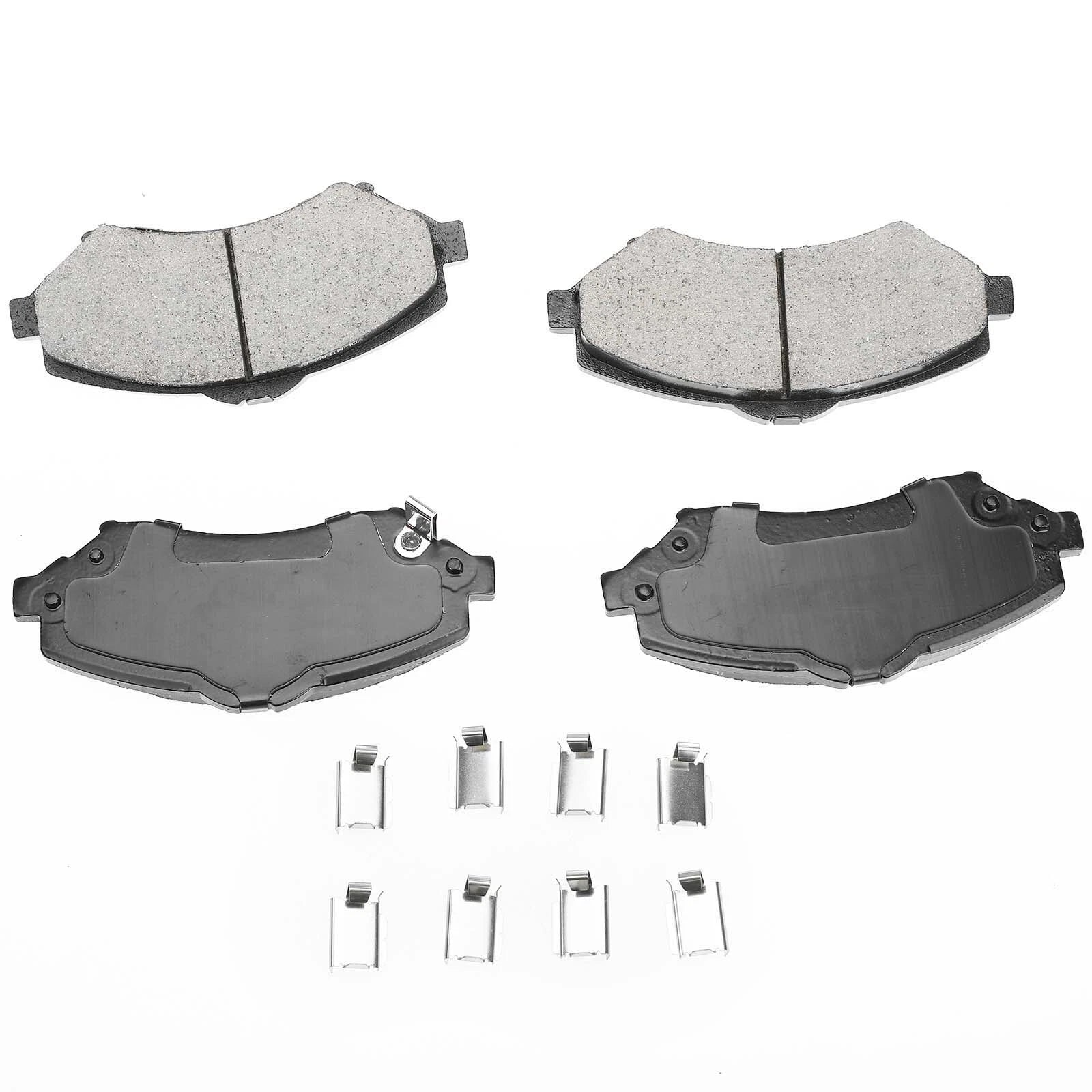 Set of 4 Front Ceramic Brake Pads for Jeep Wrangler (2007–2018)