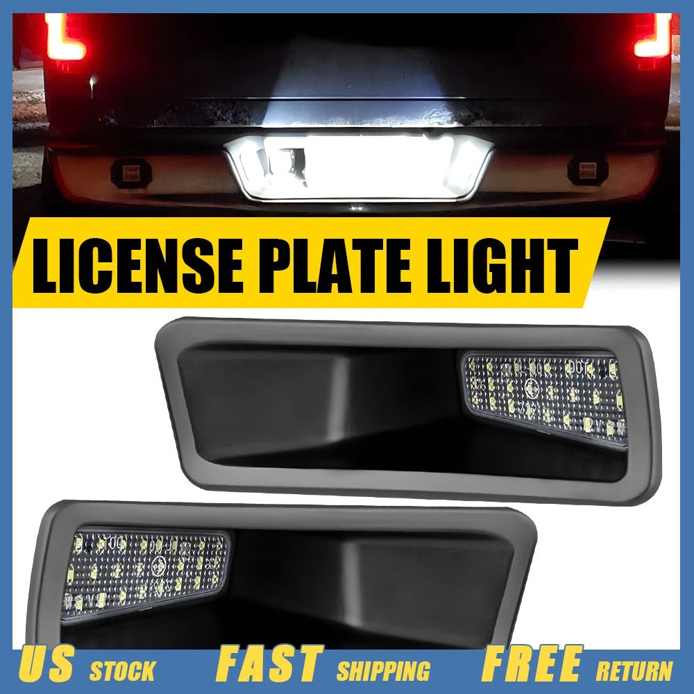 LED License Plate Lights for Dodge Ram 1500 (2019–2024) 6000K