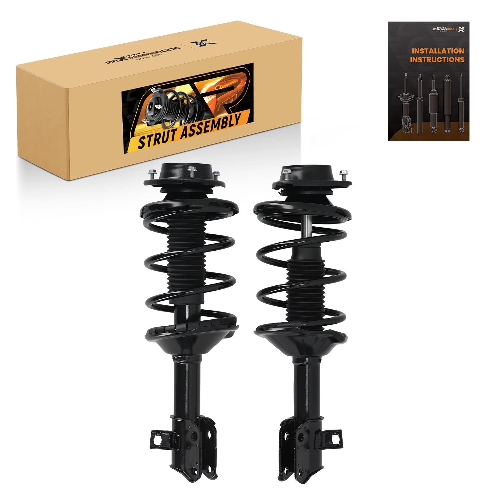 Pair Front Struts Shocks w/ Coil Spring Assembly for Subaru Legacy (1998–1999)