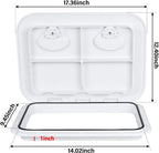 Deck Hatch Access Hatch & Lid for Marine Boat (12-3/8" x 17-1/4")