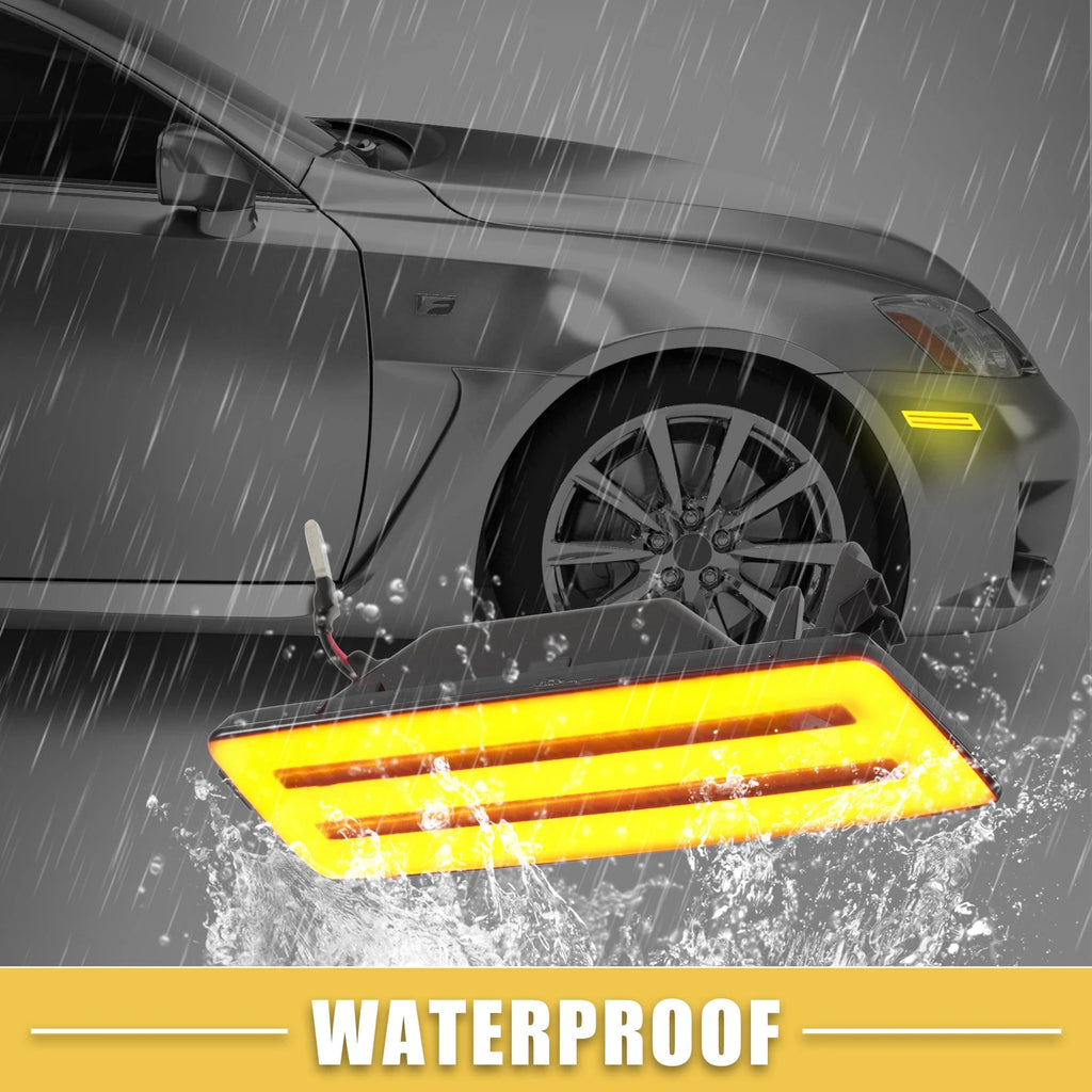 Set of 2 Front LED Side Marker Lights for Volkswagen (1K5 945 071A)