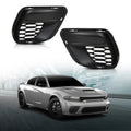Set of 2 Front Bumper Fog Light Covers for Dodge Charger (2020–2023)