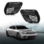 Set of 2 Front Bumper Fog Light Covers for Dodge Charger (2020–2023)