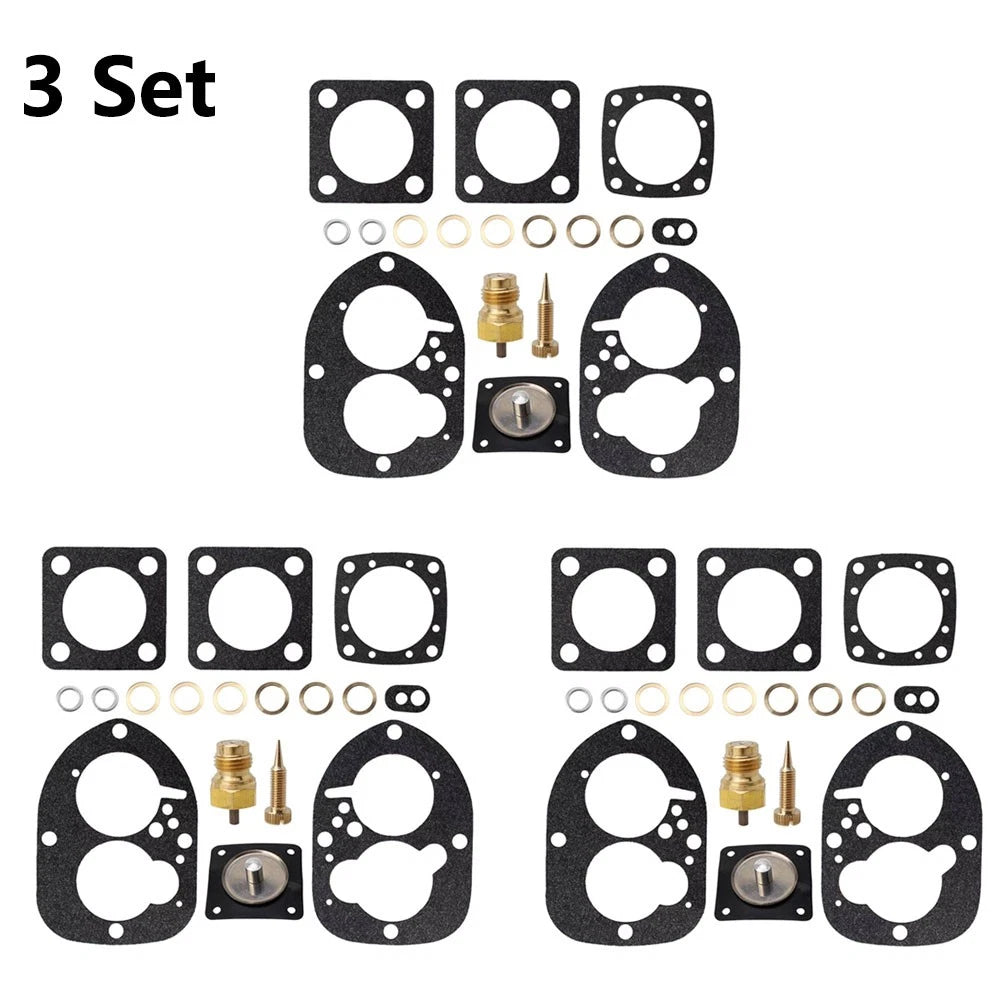 3X Carburetor Repair Kit for Volvo Penta Inboard Marine AQ BB (856471, 856472)