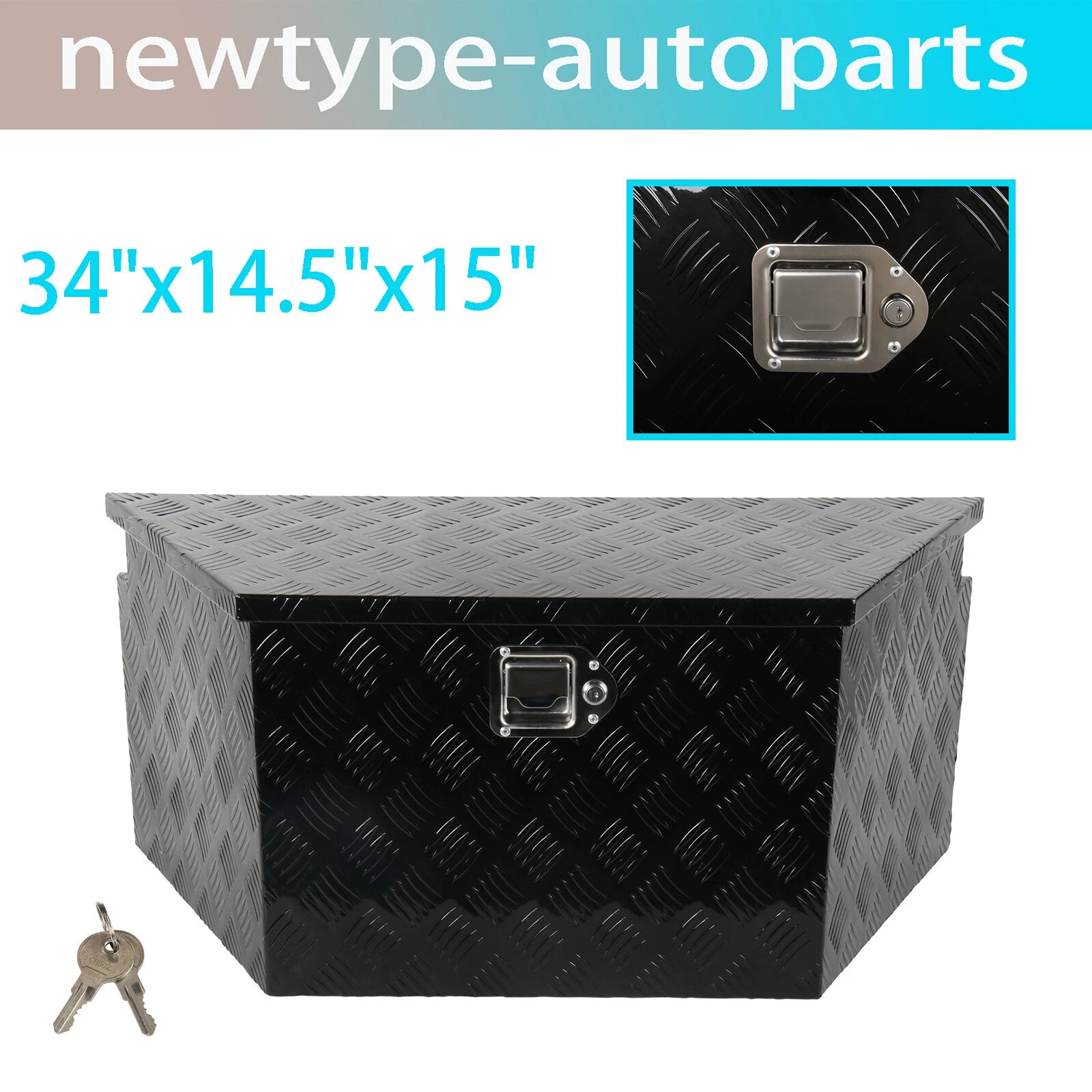 Tool Box Storage for Pickup Truck (34"x14.5"x15")