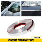 2.2cm Chrome Molding Trim for Automotive Trunk Body Side Bumper Strip