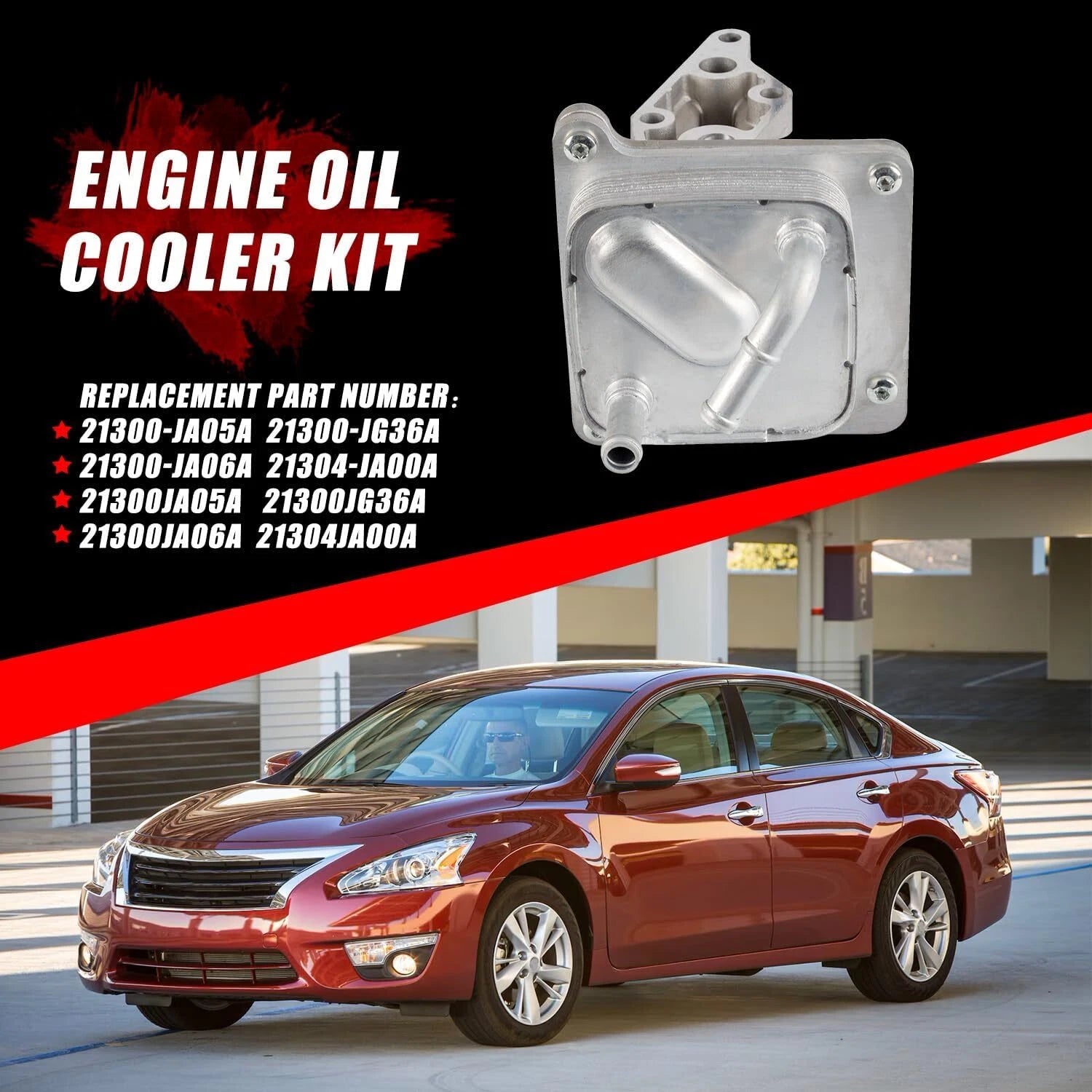 Engine Oil Cooler 21300-JA06A for Nissan Altima Sentra 2.5L (2007–2012)