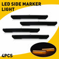 Set of 4 Smoke Amber LED Side Marker Lamps for GMC Sierra 2500HD 3500HD (2020–2023)