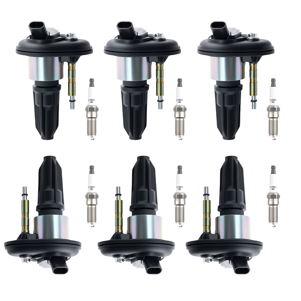 6X Ignition Coils & Spark Plugs for Chevy Trailblazer GMC Envoy (2002–2005)