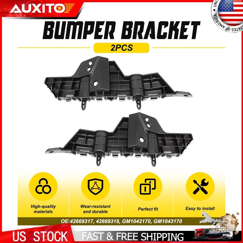 2X Front Left & Right Plastic Bumper Guide Bracket for Buick Encore (2019–2022)