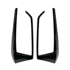 Black Rear Bumper Spoiler Fog Light Covers for VW Golf Mk7.5 (2016-2019)