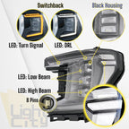 Full LED Driver Side Headlight LH for GMC Yukon XL Denali AT4 (2021–2023)