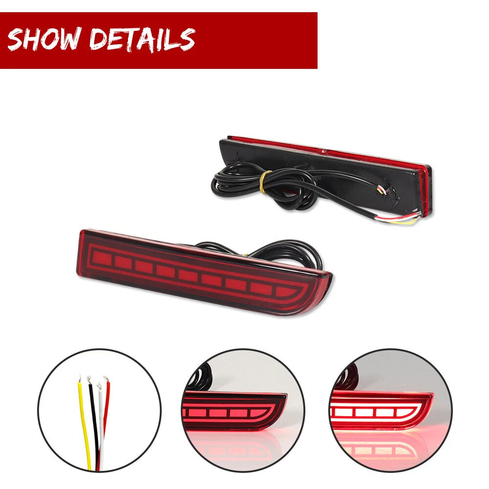 LED Tail Brake Sequential Signal Lights for Mitsubishi Lancer Evo & Outlander