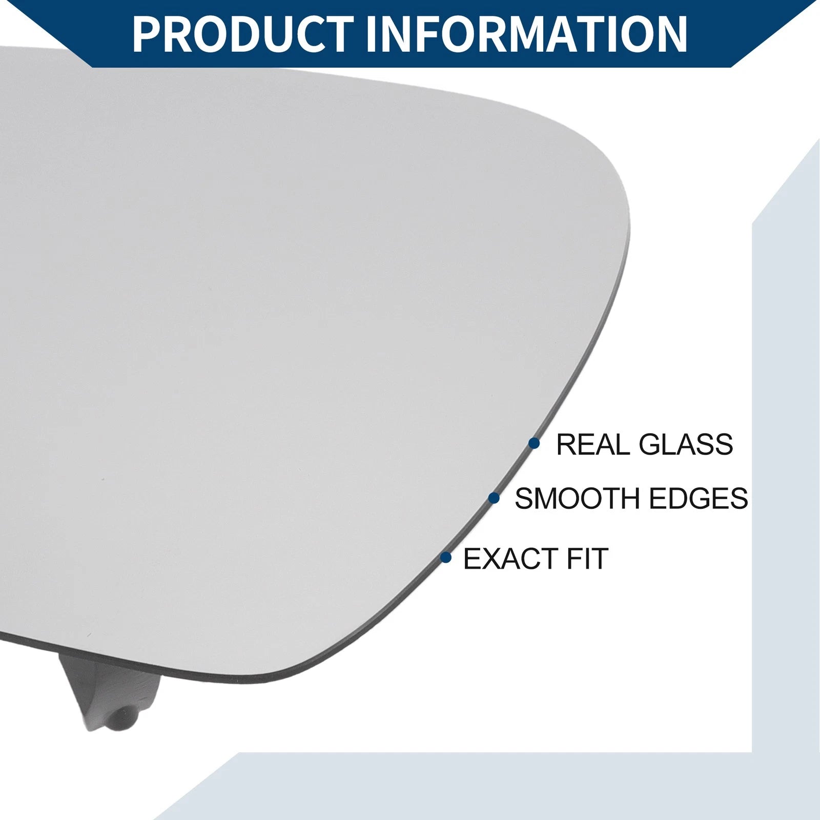 Left Side Mirror Glass Replacement for Volkswagen Fox (2003–2010)