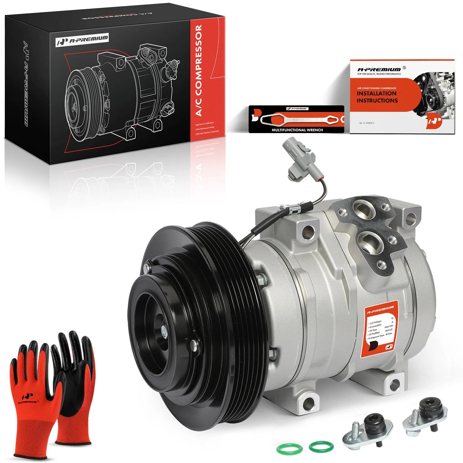 AC Compressor with Clutch for Toyota Corolla Matrix (2003-2008)