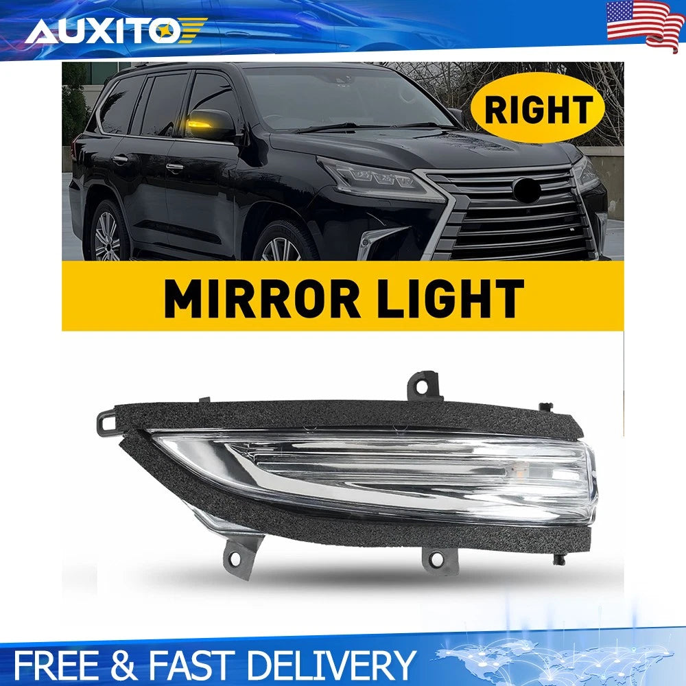 Passenger Mirror Turn Signal Lamp for Lexus LX570 GX460 (2010–2023)
