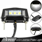1 x 3 LED Motorcycle Rear Tail License Plate Light Lamp 12V for Motorcycle