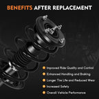 2 Complete Struts Springs & Mounts + 2 Rear Shocks for Ford Taurus (2010-2011)