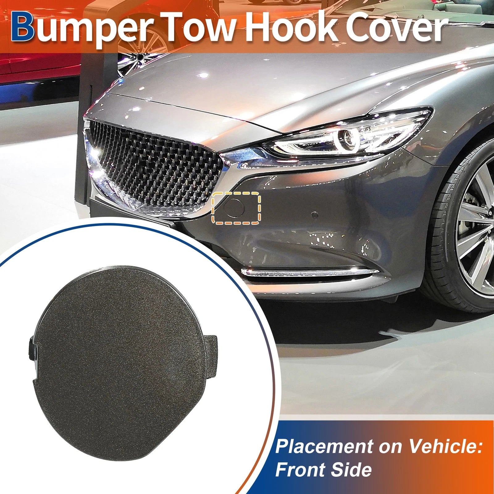 Tow Hook Cover for Mazda 6 Atenza (2013–2021) GW6T50A11AA Brown