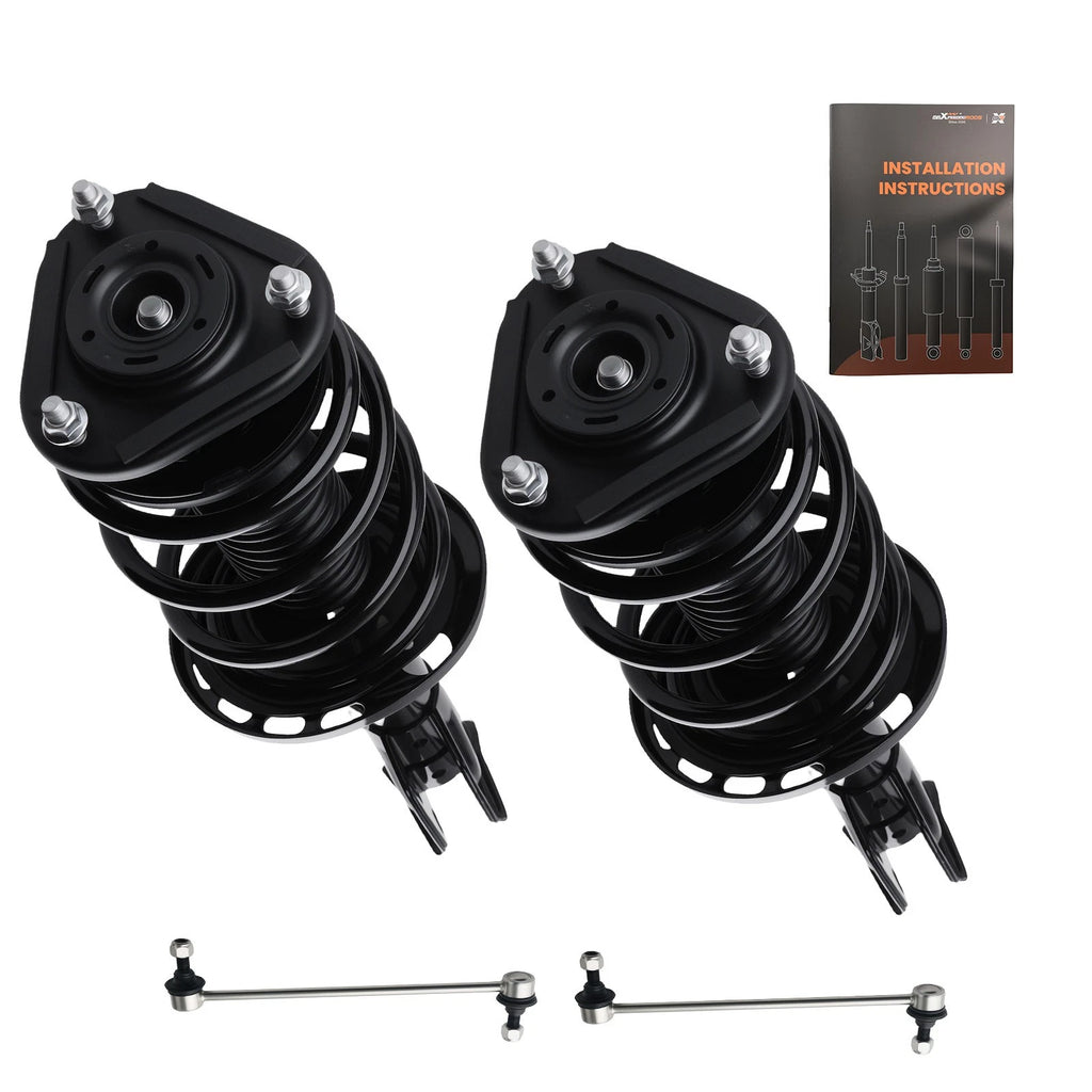 Front Struts w/ Coil Spring & Sway Bar End Links for Toyota Corolla (2014–2019)