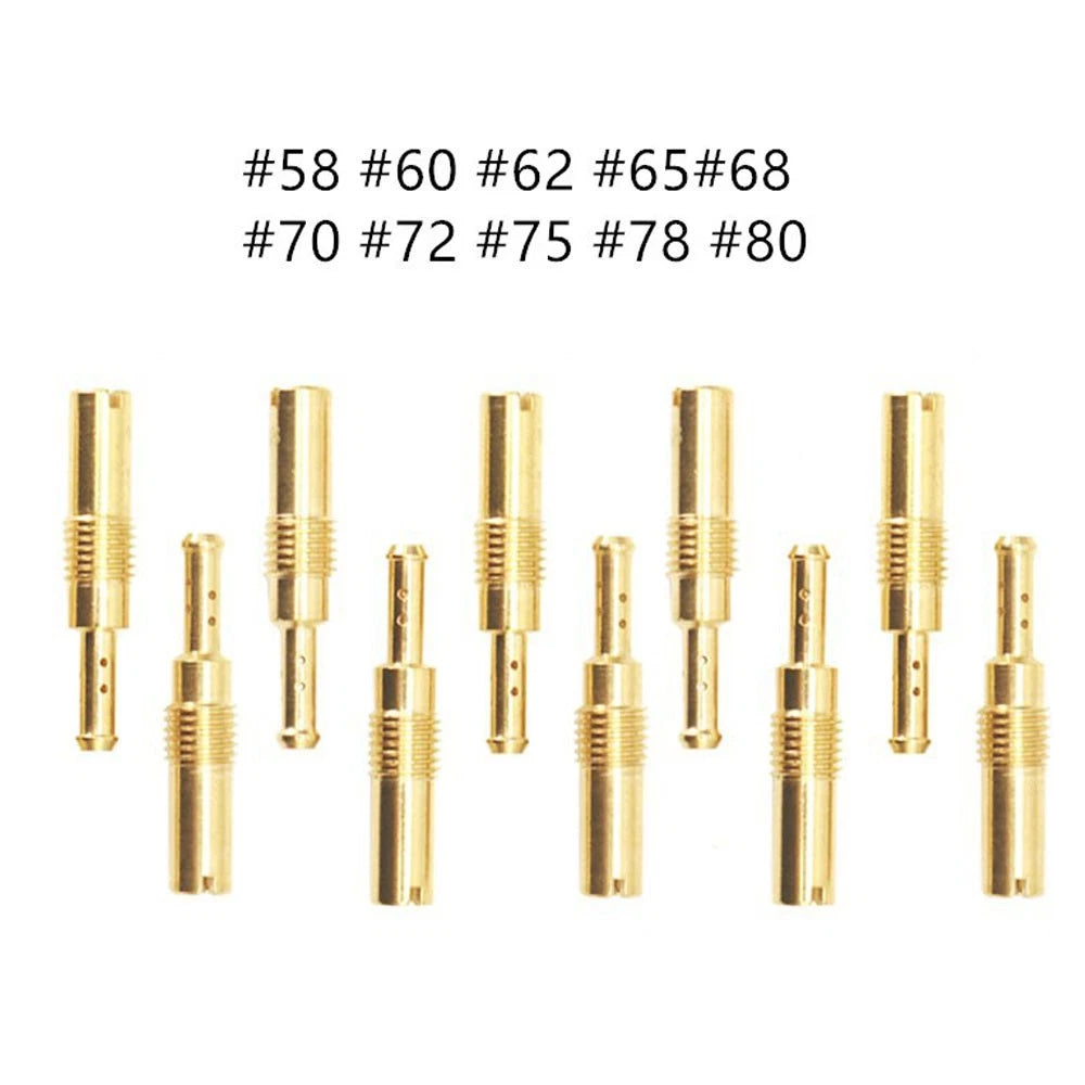 10Pcs Carburetor Slow Jets Pilot Jet Kit for PWM (N424-21, M60.75mm)