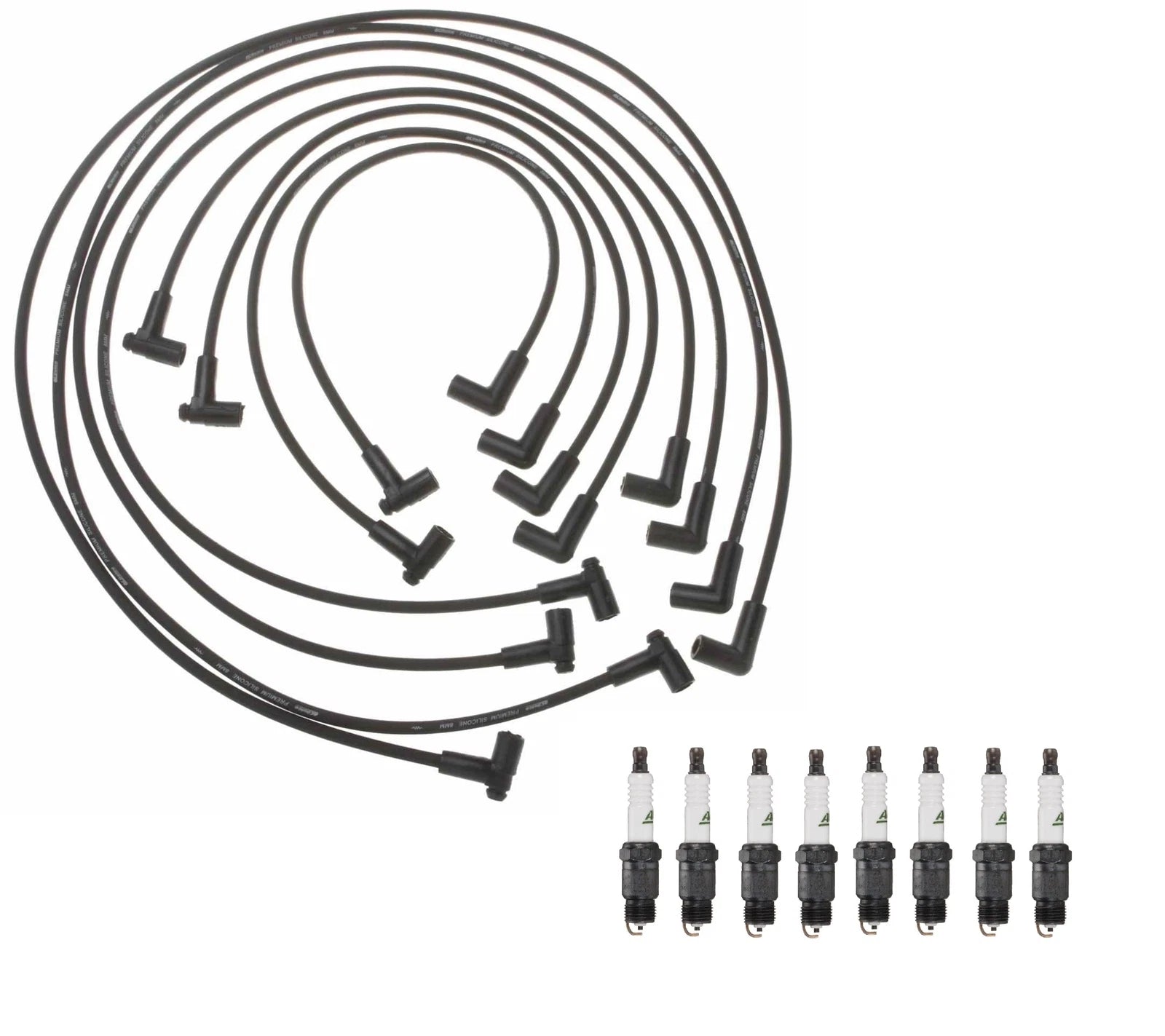 Ignition Wire Set & 8 ACDelco Spark Plugs for Chevy 5.7 V8