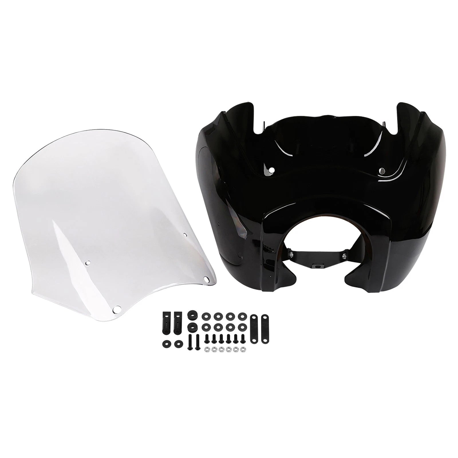 Front Fairing Clear Windshield for Harley Dyna Fat Bob Low Rider
