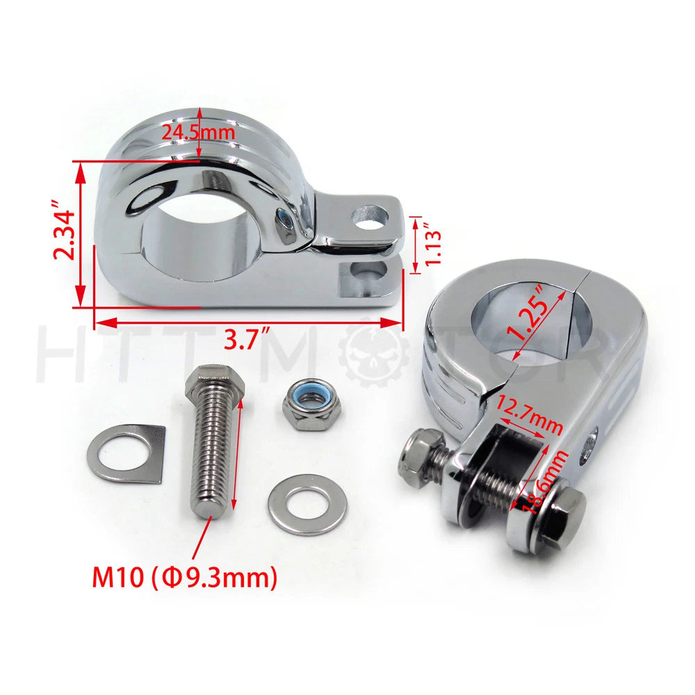 1.25" Highway Foot Peg Mounting Kit for Harley Touring Road King