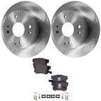 Brake Rotor and Pad Kit for Honda Accord (1998–2002) Rear Solid FWD