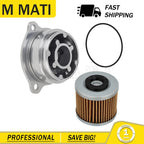 Oil Filter Cover & Filter for Yamaha V Star XVS1100 (2000–2009)