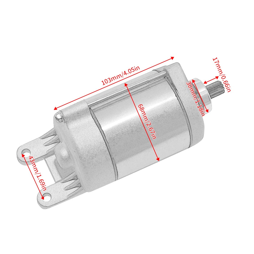 Starter Motor for Kymco Maxxer 250/300, MXU300, KXR250, Mongoose 300/250 (2004–2023)