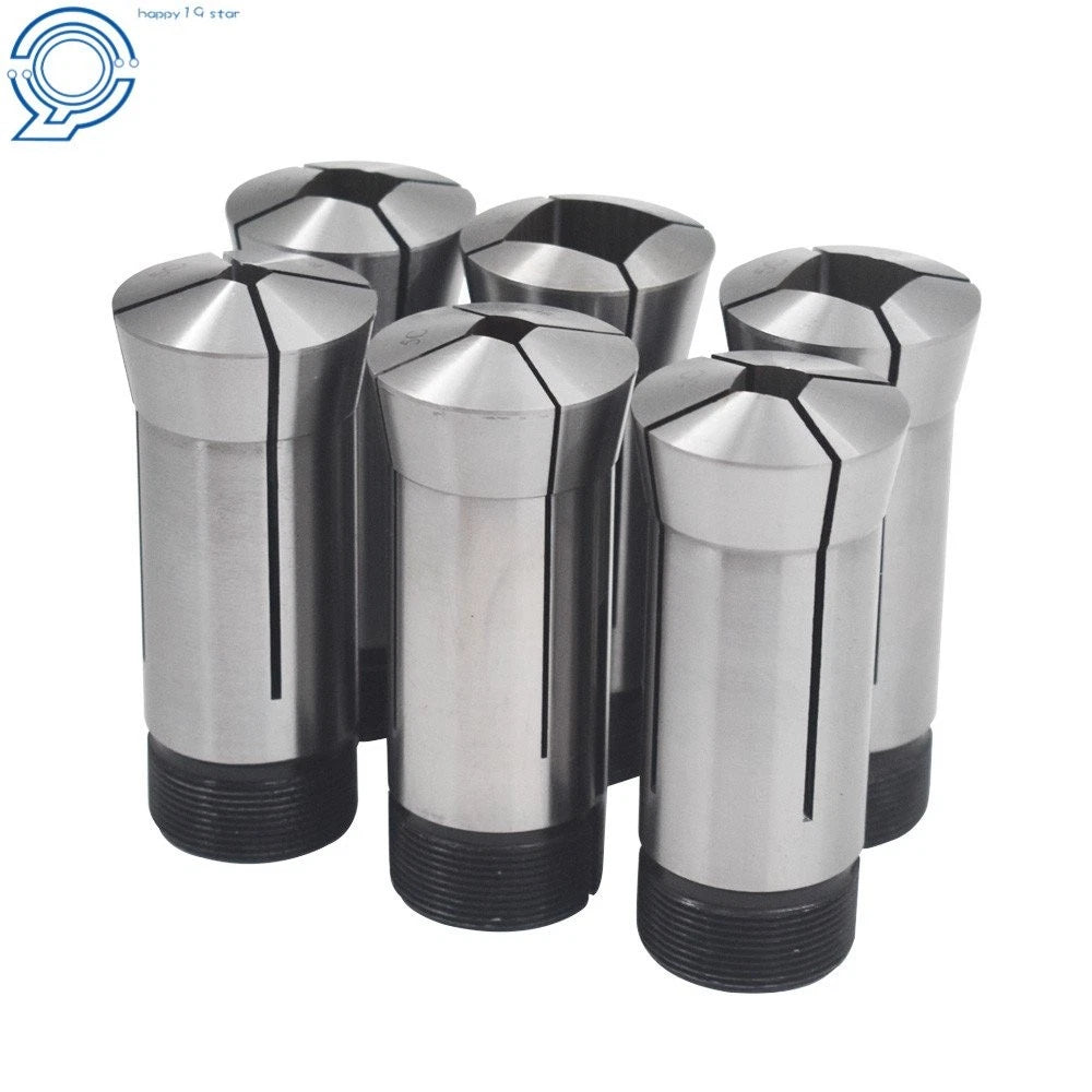 6 Pack 5C Square Collet Set 1/4'' - 3/4'' for Machinist Tool Chuck