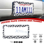 Cute Ghost Universal License Plate Frame for All Vehicles (Steel, 2-Pack)