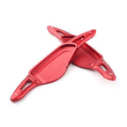 Aluminum Red Steering Wheel Paddle Shifter Extension for BMW 5 7 Series X3 X4 X5 (2010–2023)