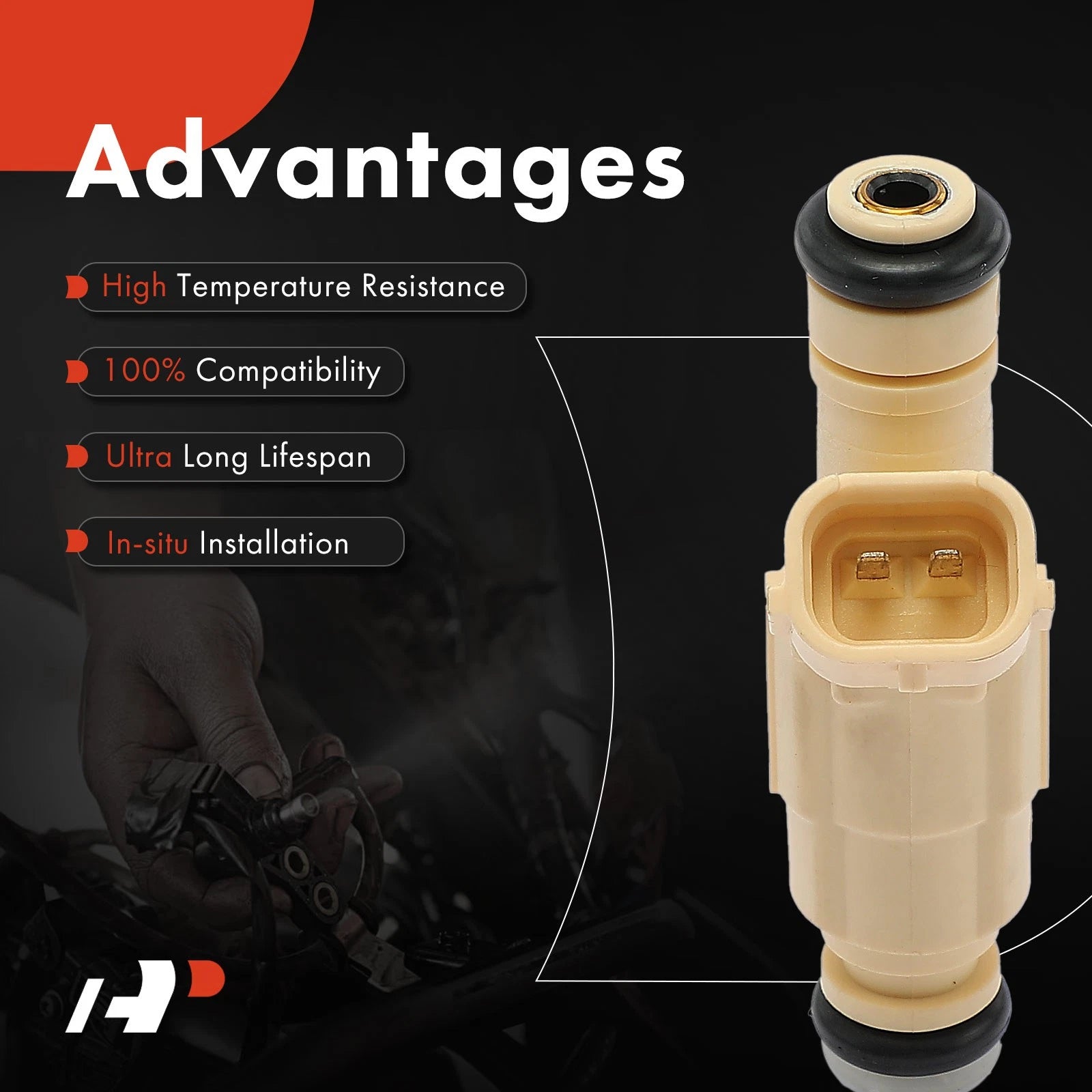 Set of 4 Fuel Injectors for Kia Forte Koup (2010–2013) Hyundai Tucson (2011–2013)